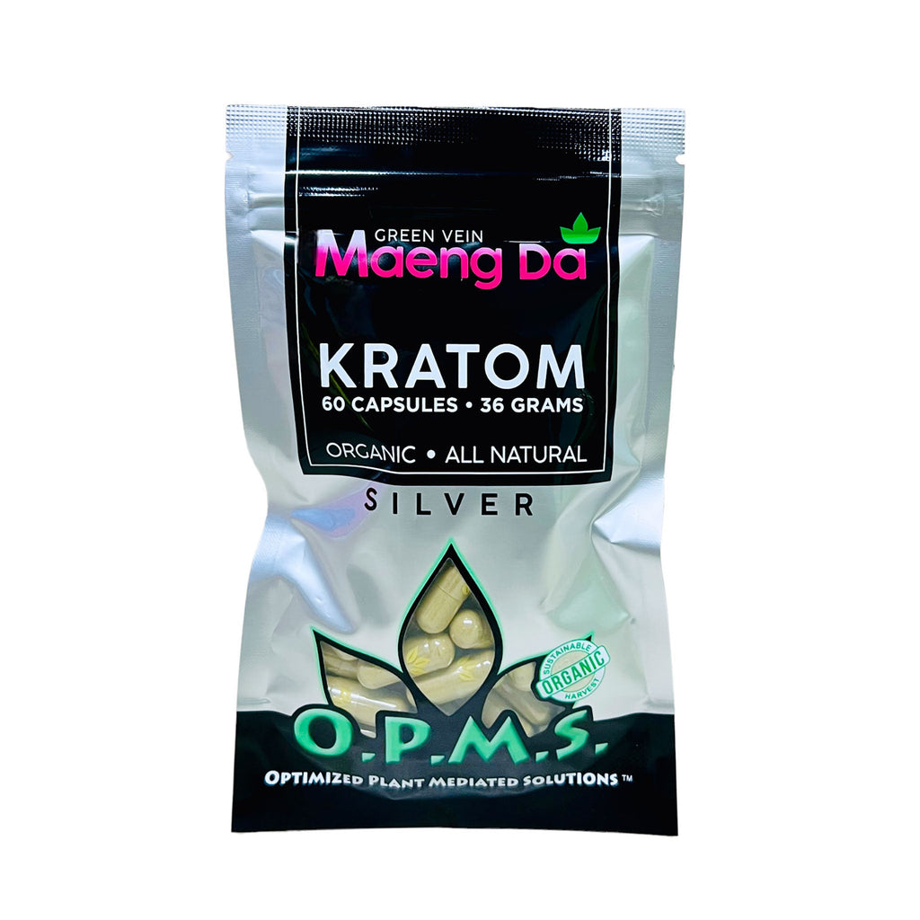 Opms Silver Green Maeng Da Capsules – Keepin It Glassy Store